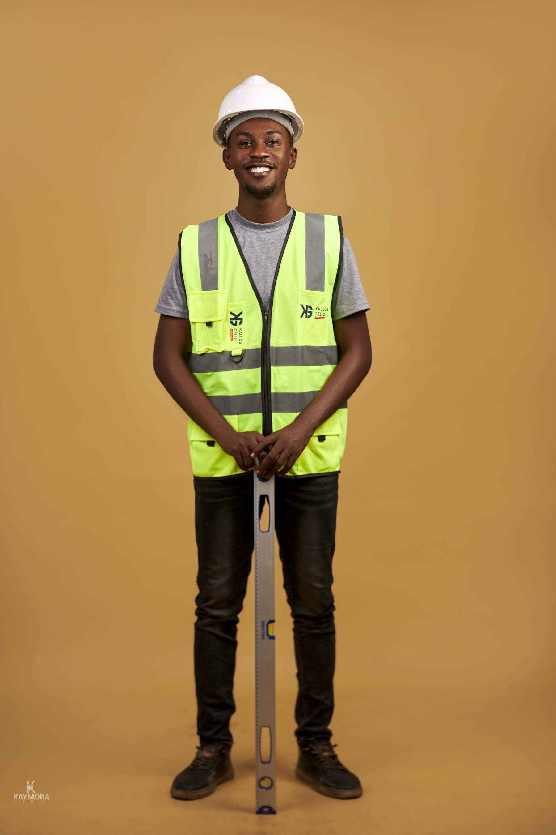 Isaac Nuamah Darkwah meeting clients on site