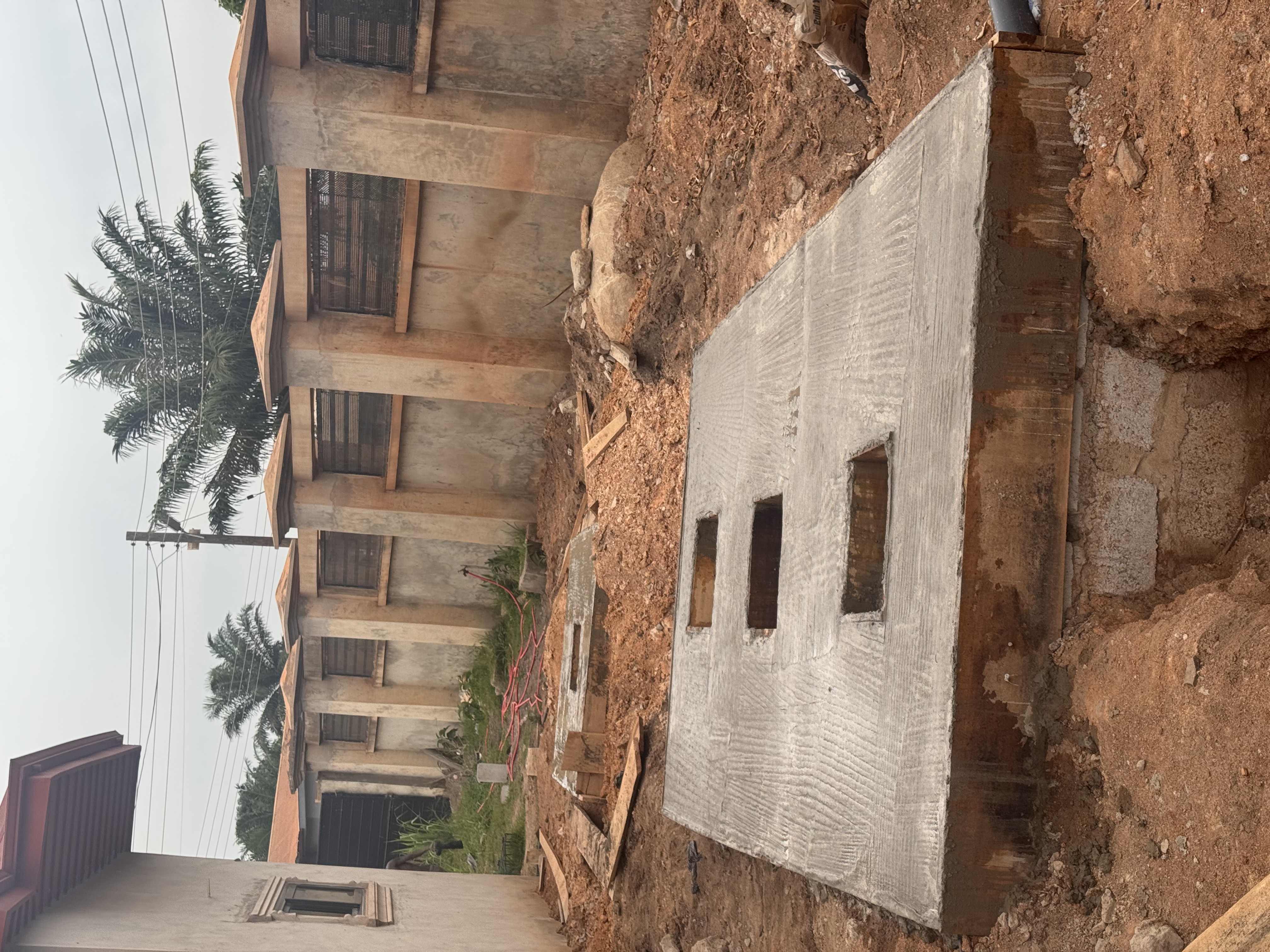 Lighting designer inspecting accent fixtures during setup