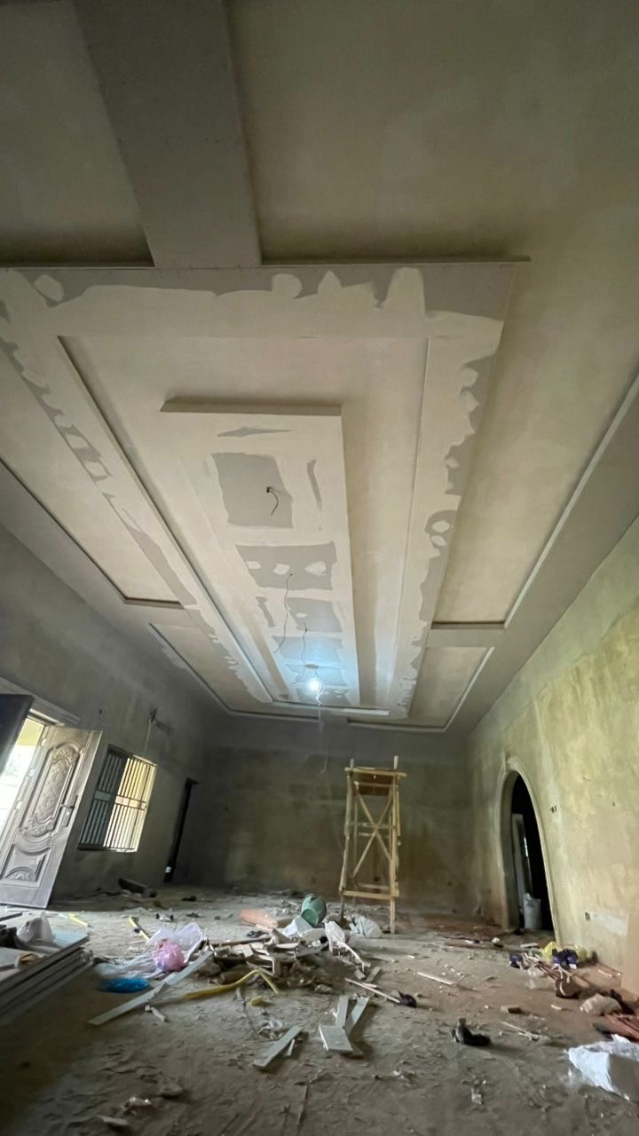 Crew lined up for PPE checks before entering the project site